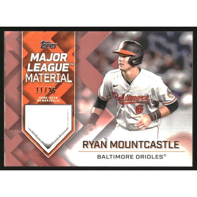 2022 Topps Update Major League Materials Red #MLMRMO Ryan Mountcastle