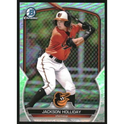2023 Bowman Chrome Prospects Lunar Glow Refractors #BCP20 Jackson Holliday