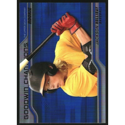 2023 Upper Deck Goodwin Champions Platinum Rainbow Blue #P60 Jackson Holliday H
