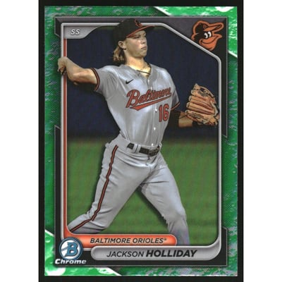 2024 Bowman Chrome Prospects Lunar Glow Refractors #BCP47 Jackson Holliday