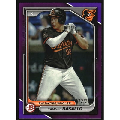 2024 Bowman Prospects Purple #BP38 Samuel Basallo