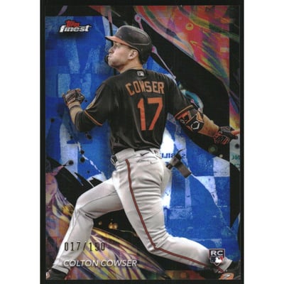 2024 Finest Blue Refractors #111 Colton Cowser