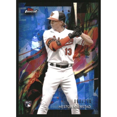 2024 Finest Blue Refractors #43 Heston Kjerstad