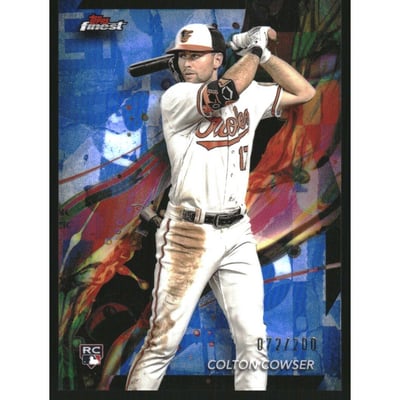 2024 Finest Blue Refractors #79 Colton Cowser