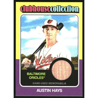2024 Topps Heritage Clubhouse Collection Relics #CCRAHA Austin Hays