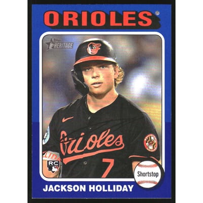 2024 Topps Heritage Dark Blue Border #692 Jackson Holliday