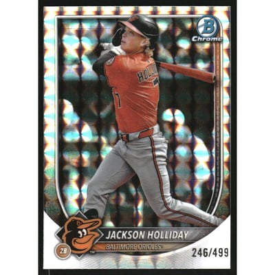 2025 Bowman Chrome Geometric Refractors #16 Jackson Holliday