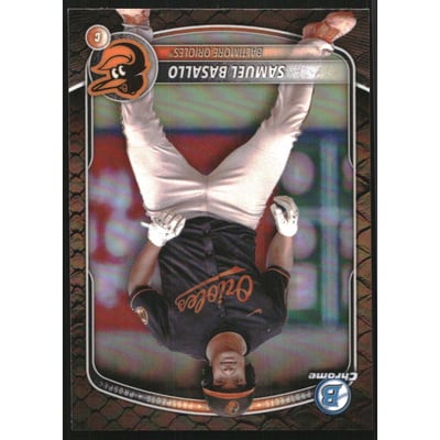 2025 Bowman Chrome Prospects Reptilian Refractors #BCP109 Samuel Basallo