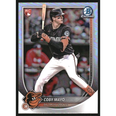2025 Bowman Chrome Red Rookie Logo #37 Coby Mayo