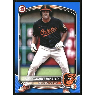 2025 Bowman Prospects Blue #BP109 Samuel Basallo