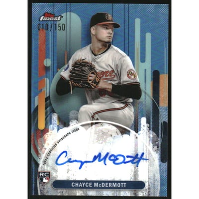 2025 Finest Autographs Sky Blue Refractors #FACMC Chayce McDermott