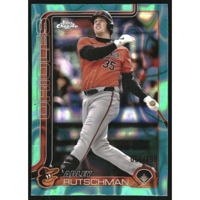 2025 Topps Chrome Aqua Lava Refractors #271 Adley Rutschman