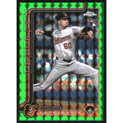 2025 Topps Chrome Green Geometric Refractors #266 Chayce McDermott