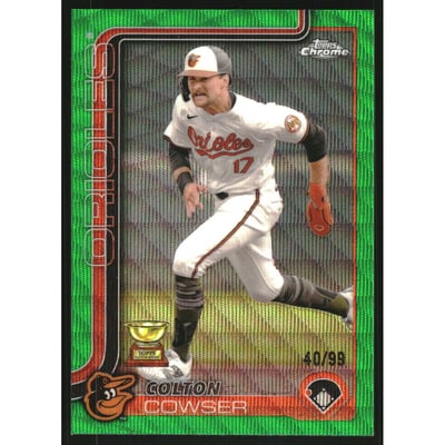 2025 Topps Chrome Green Wave Refractors #44 Colton Cowser