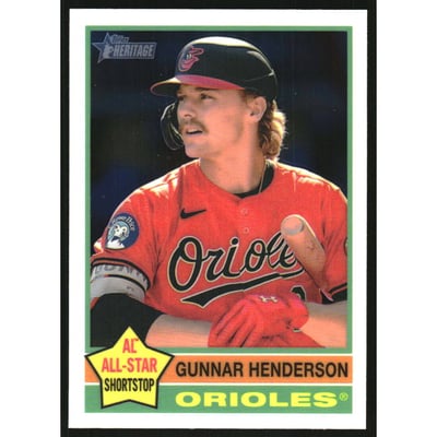 2025 Topps Heritage Chrome #174 Gunnar Henderson