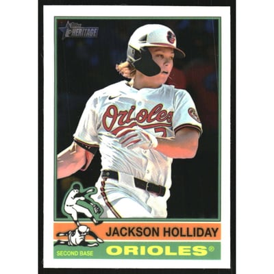 2025 Topps Heritage Chrome #329 Jackson Holliday