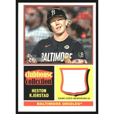 2025 Topps Heritage Clubhouse Collection Relics #CCRHK Heston Kjerstad