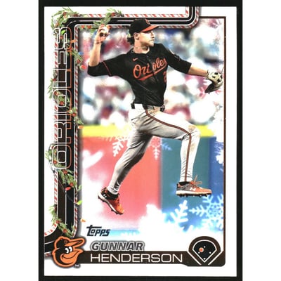 2025 Topps Holiday Cookie Back Short Prints #H18 Gunnar Henderson
