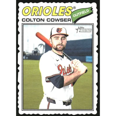 2026 Topps Heritage Deckle Edge #338 Colton Cowser