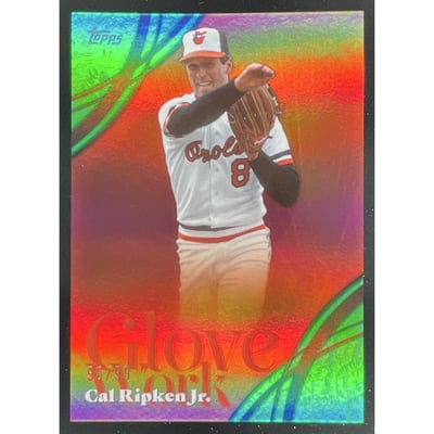 2026 Topps Series 2 Glove Work Green Foil #GW-14 Cal Ripken Jr./99