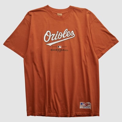 Baltimore Orioles Majestic 2000s T-shirt - Orange - 2XL by Fanatics Real Vintage