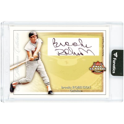 Brooks Robinson Baltimore Orioles Autographed 2003 Fleer Fall Classic All-American Collection #AAA-BR #192/325 Card