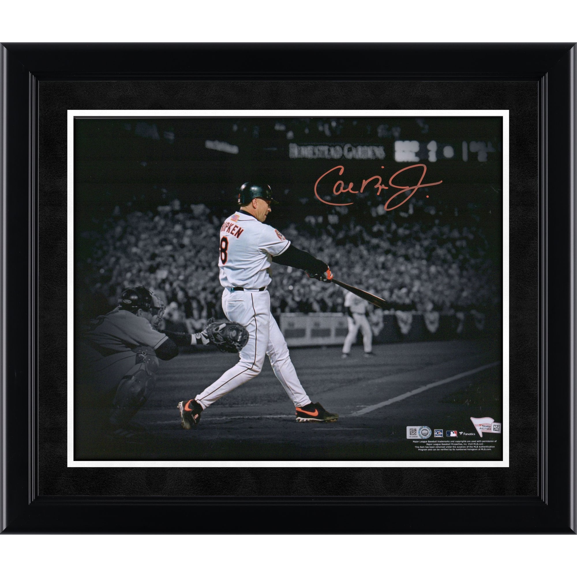 Cal Ripken Jr. Baltimore Orioles Autographed 11" x 14" Spotlight Photograph