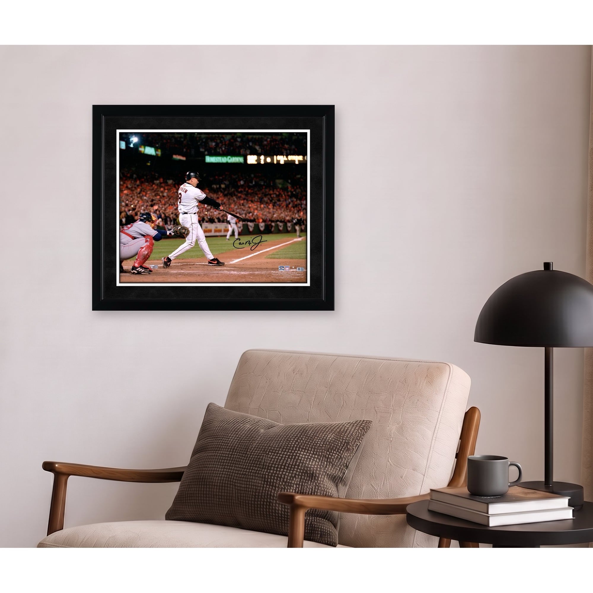 Cal Ripken Jr. Baltimore Orioles Autographed 16" x 20" Hitting Photograph