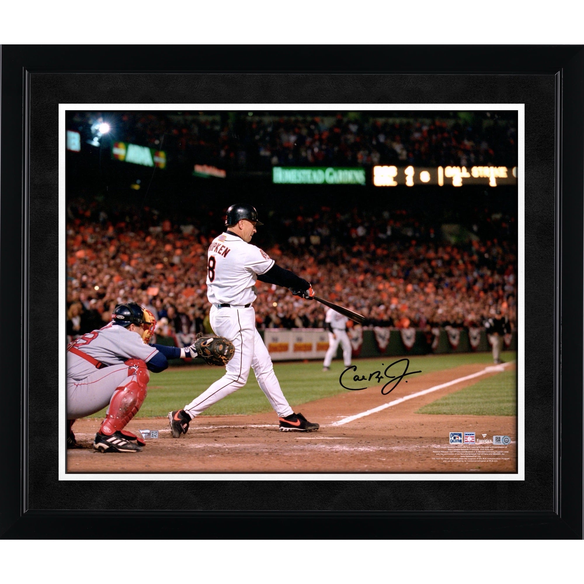 Cal Ripken Jr. Baltimore Orioles Autographed 16" x 20" Hitting Photograph