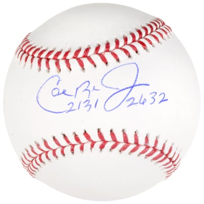 Cal Ripken Jr Baltimore Orioles Fanatics Authentic Autographed Baseball with "2131/2632" Inscriptions