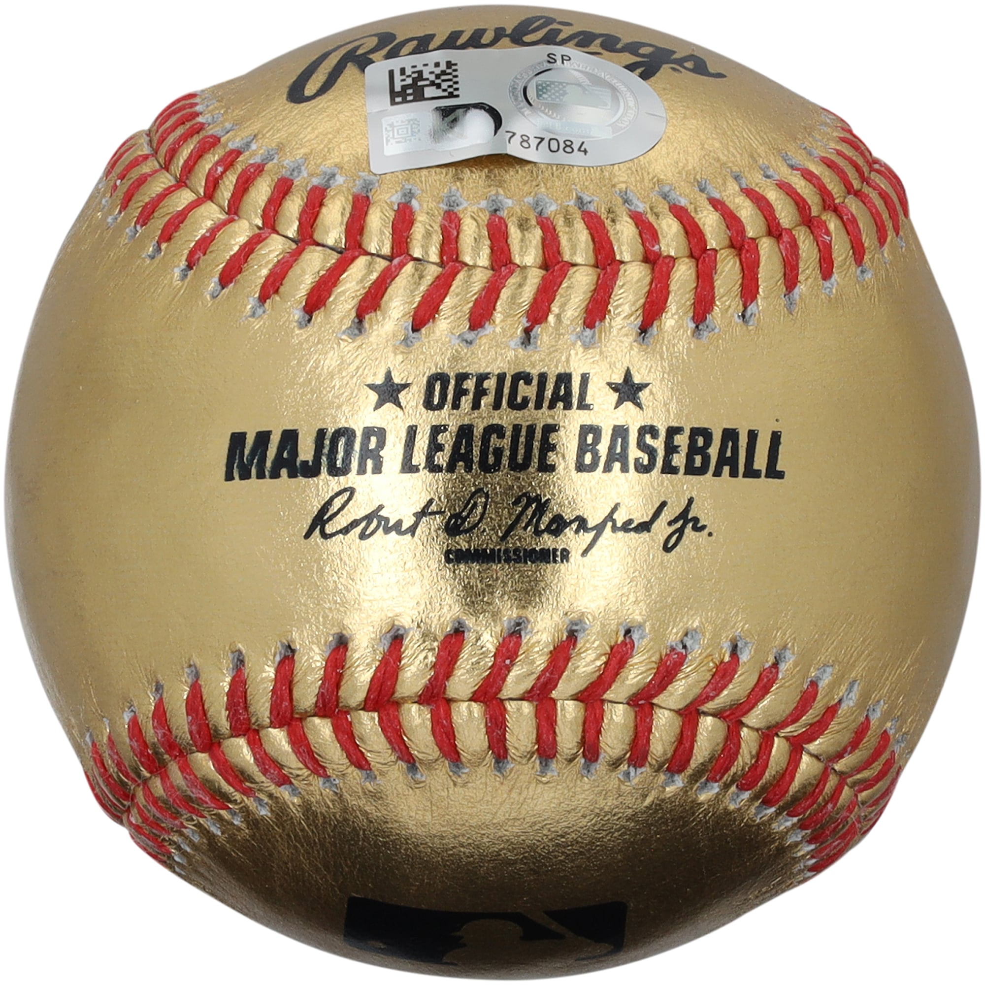 Balle de baseball en cuir doré autographiée par Cal Ripken Jr. des Orioles de Baltimore