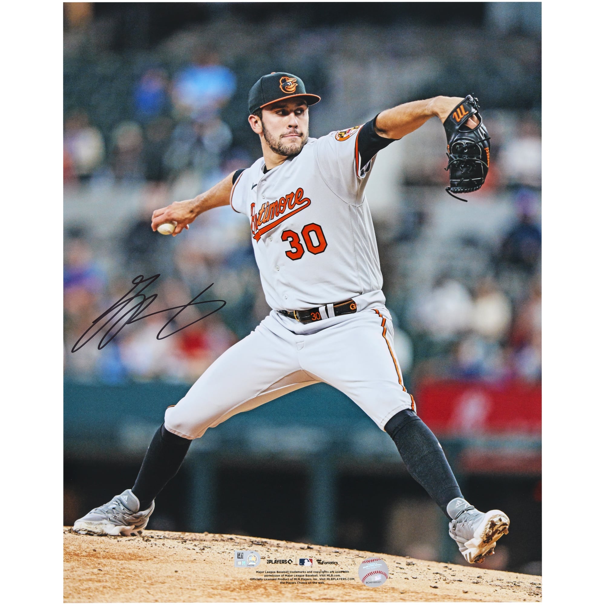Grayson Rodriguez Baltimore Orioles Autographed 16" x 20" MLB Debut Photograph