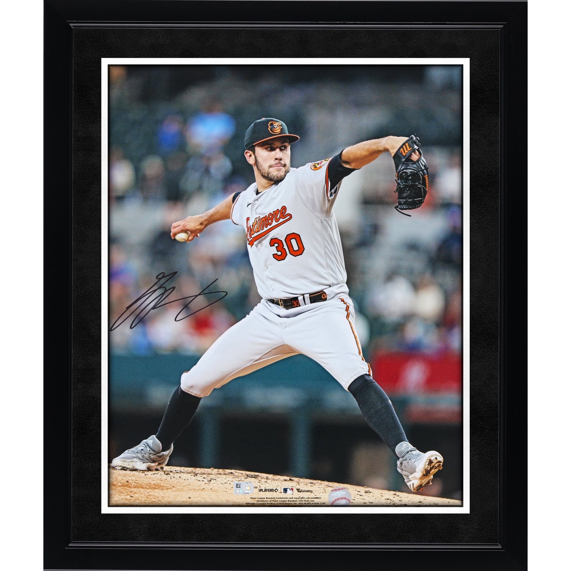 Grayson Rodriguez Baltimore Orioles Autographed 16" x 20" MLB Debut Photograph