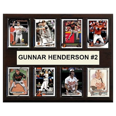 Gunnar Henderson Baltimore Orioles 12" x 15" Trading Card Plaque