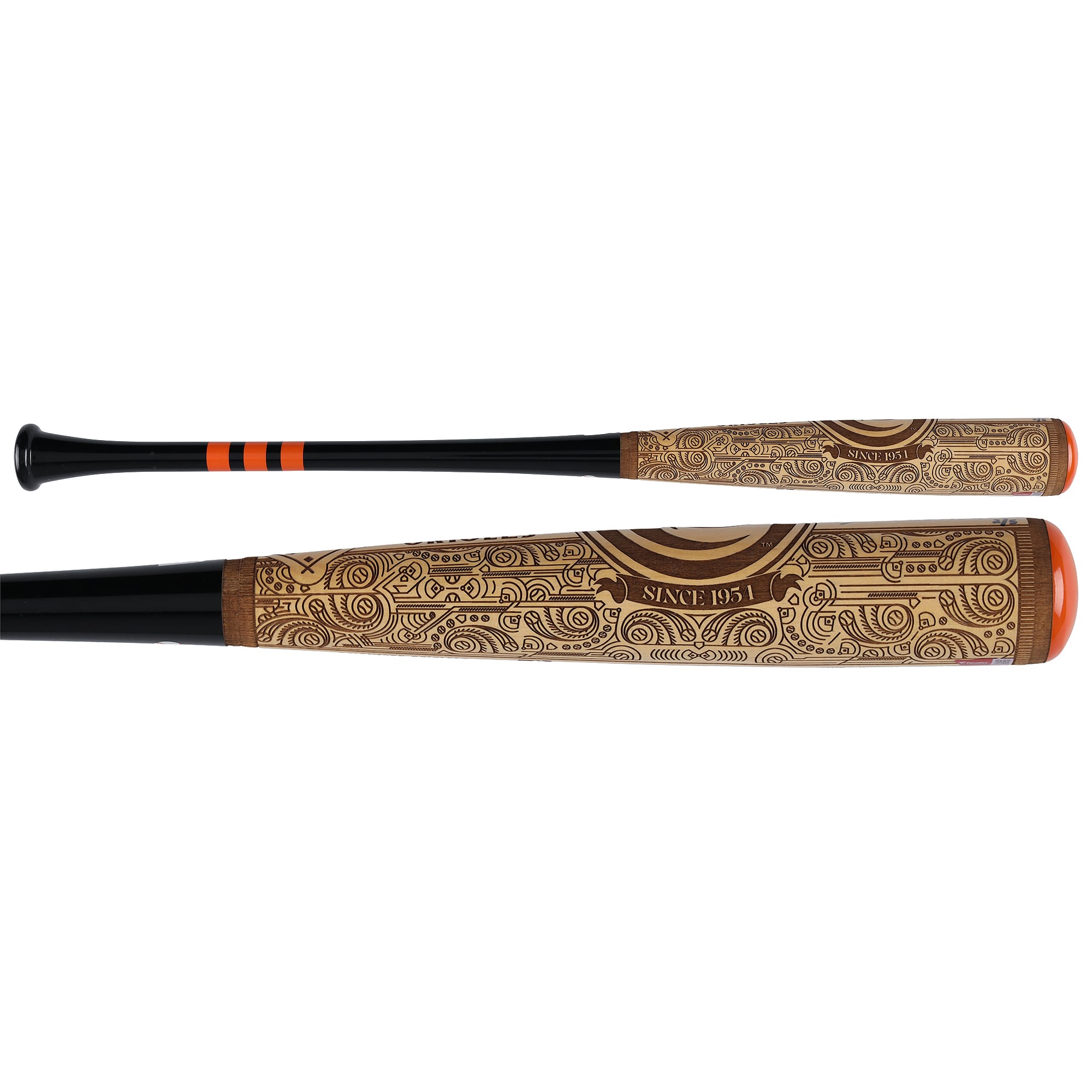 Gunnar Henderson Baltimore Orioles Autographed Pillbox Bat Company Mural Series Bat with "23 AL ROY" Inscription