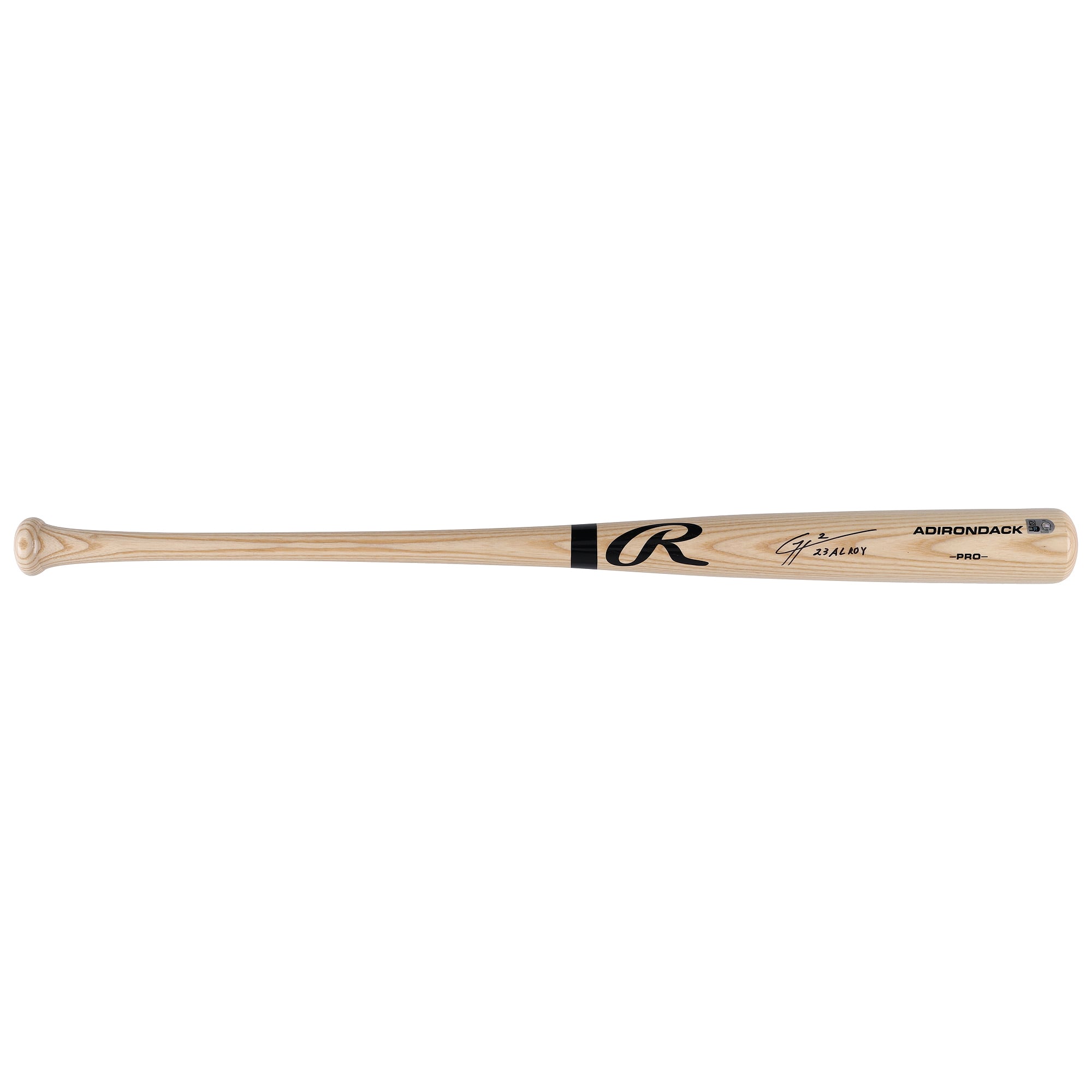 Gunnar Henderson Baltimore Orioles Autographed Rawlings Blonde Adirondack Pro Bat with "23 AL ROY" Inscription
