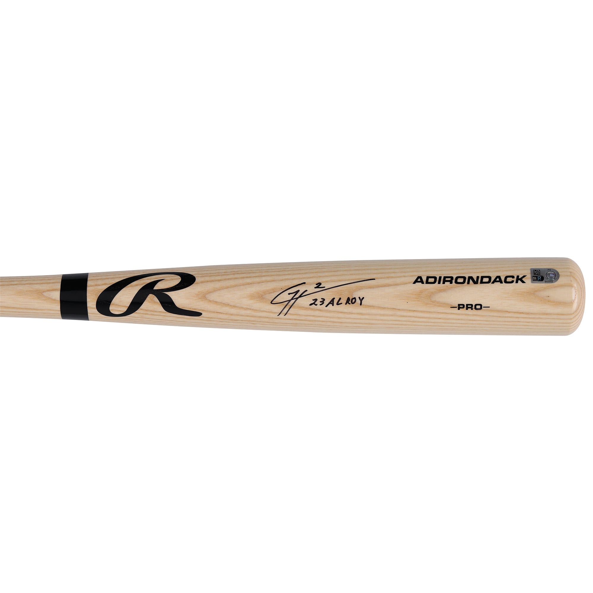 Gunnar Henderson Baltimore Orioles Autographed Rawlings Blonde Adirondack Pro Bat with "23 AL ROY" Inscription