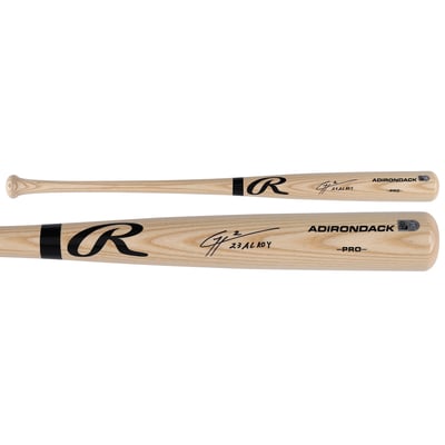 Gunnar Henderson Baltimore Orioles Autographed Fanatics Authentic Rawlings Blonde Adirondack Pro Bat with "23 AL ROY" Inscription