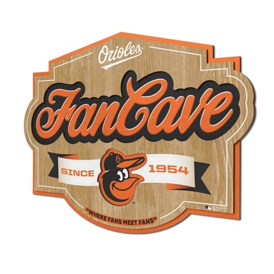Baltimore Orioles IDNA 12.5" x 17" Fan Cave Sign