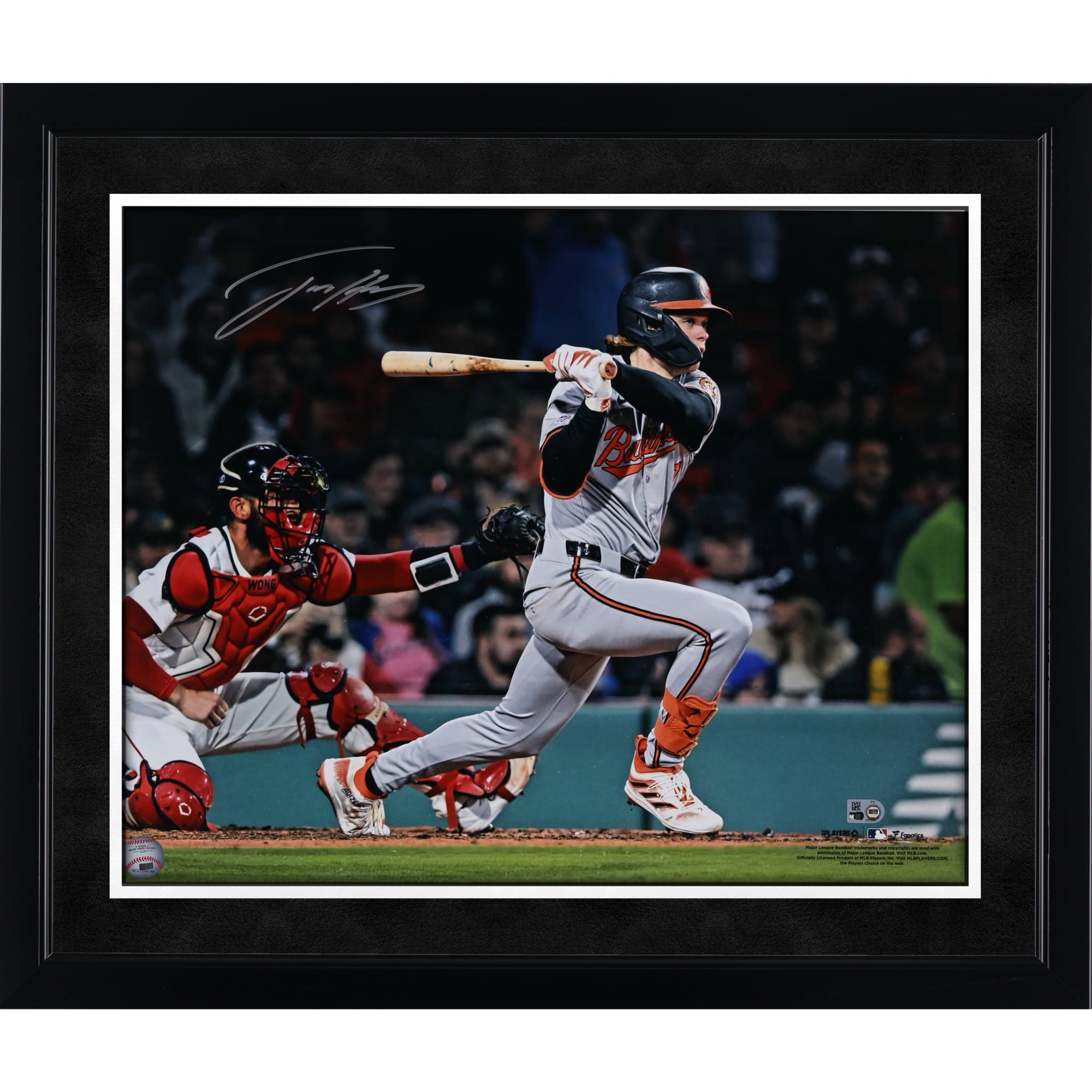 Jackson Holliday Baltimore Orioles Autographed 16" x 20" MLB Debut Photograph