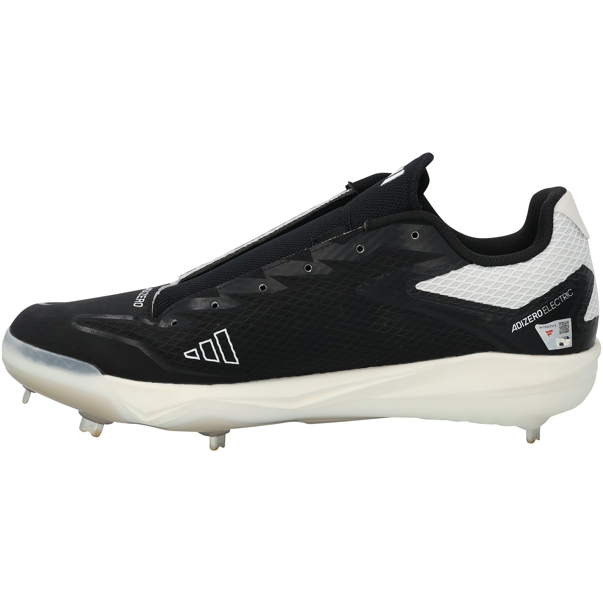 Crampons adidas noirs portés en match par Jackson Holliday des Orioles de Baltimore lors de la saison 2025 de la MLB, et autographiés - NF70442514-15