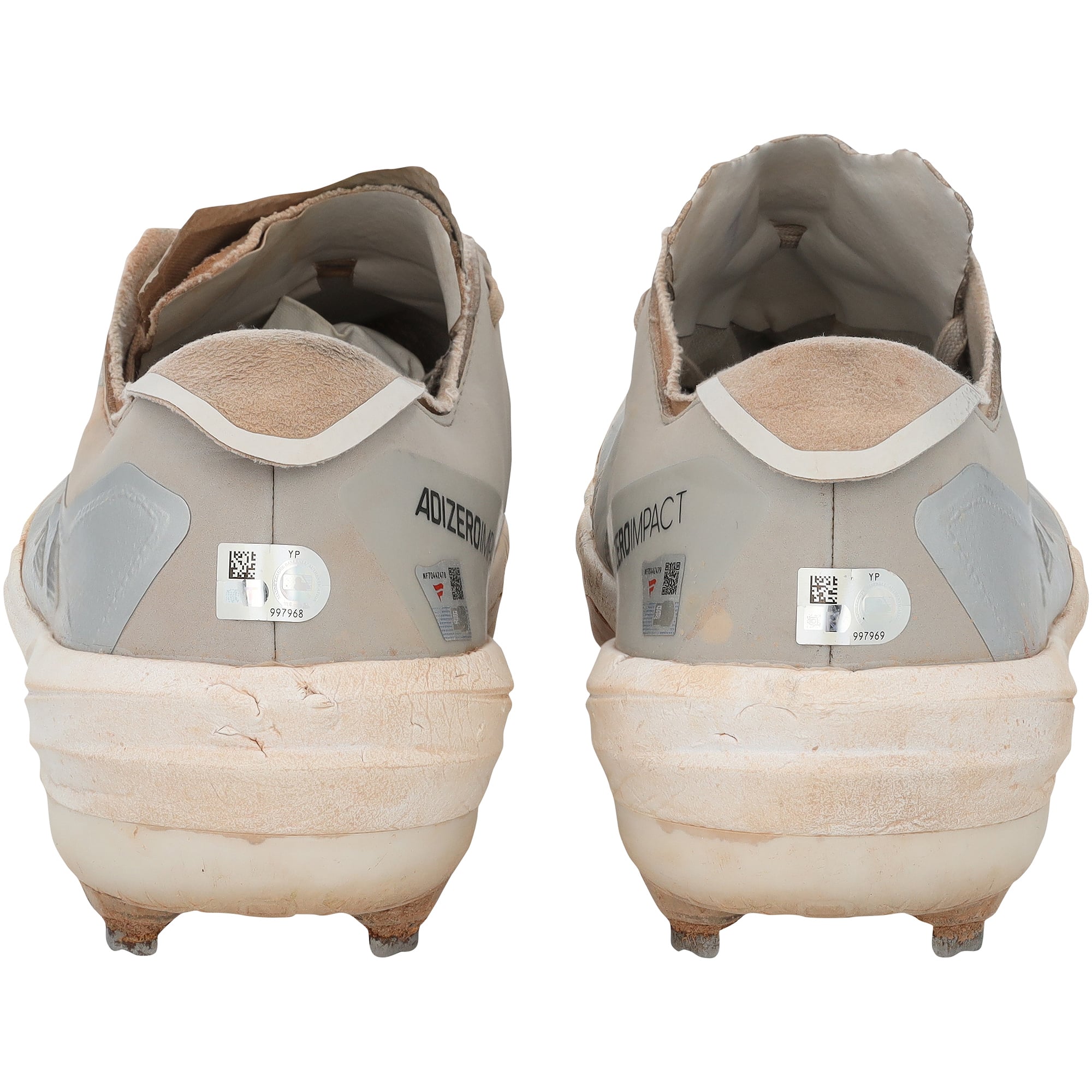 Jackson Holliday Baltimore Orioles Autographed Game-Used Gray adidas Cleats vs. New York Yankees on September 28, 2025
