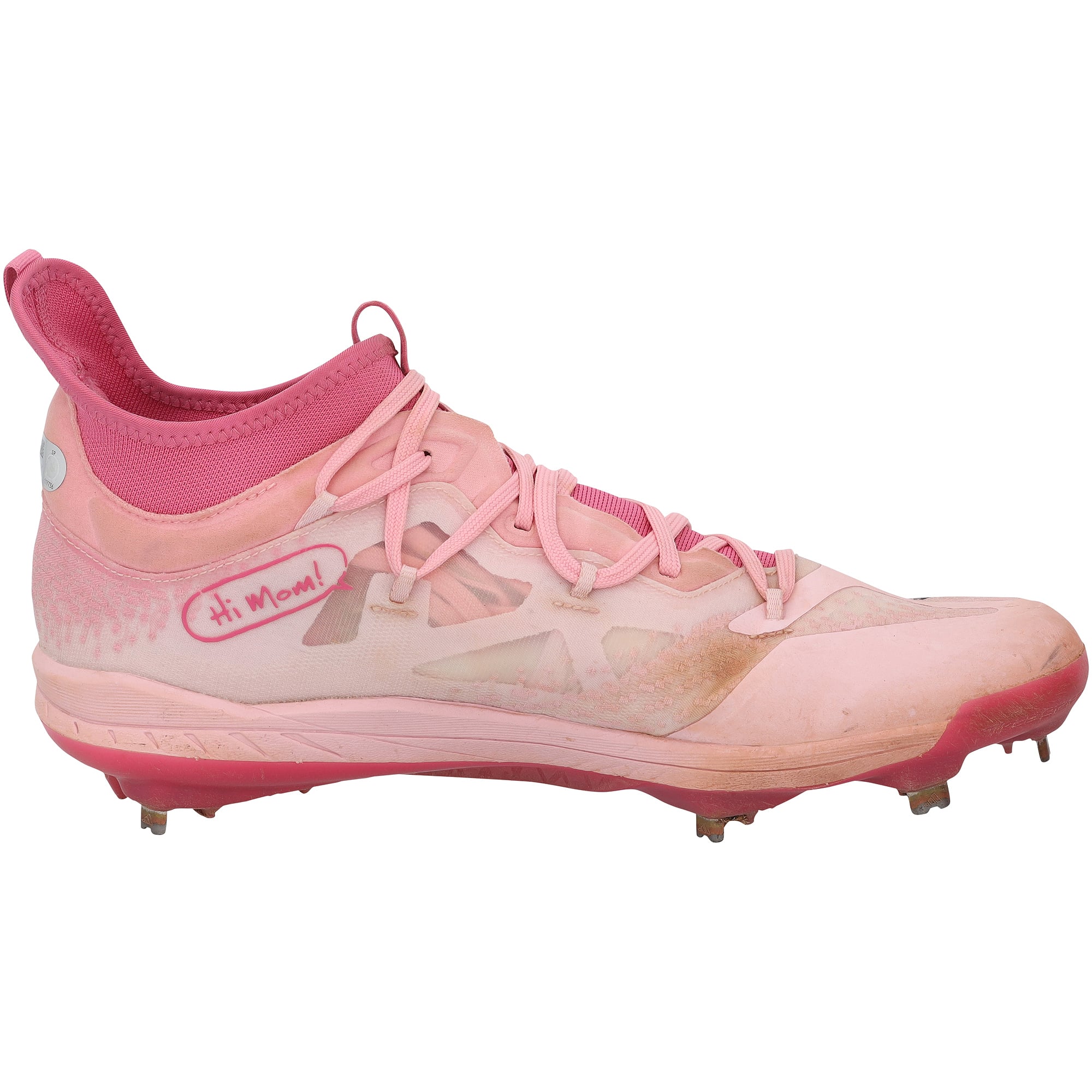 Crampons roses adidas portés en match par Jackson Holliday des Orioles de Baltimore lors de la saison 2025 de la MLB, authentifiés - NF70442528-29