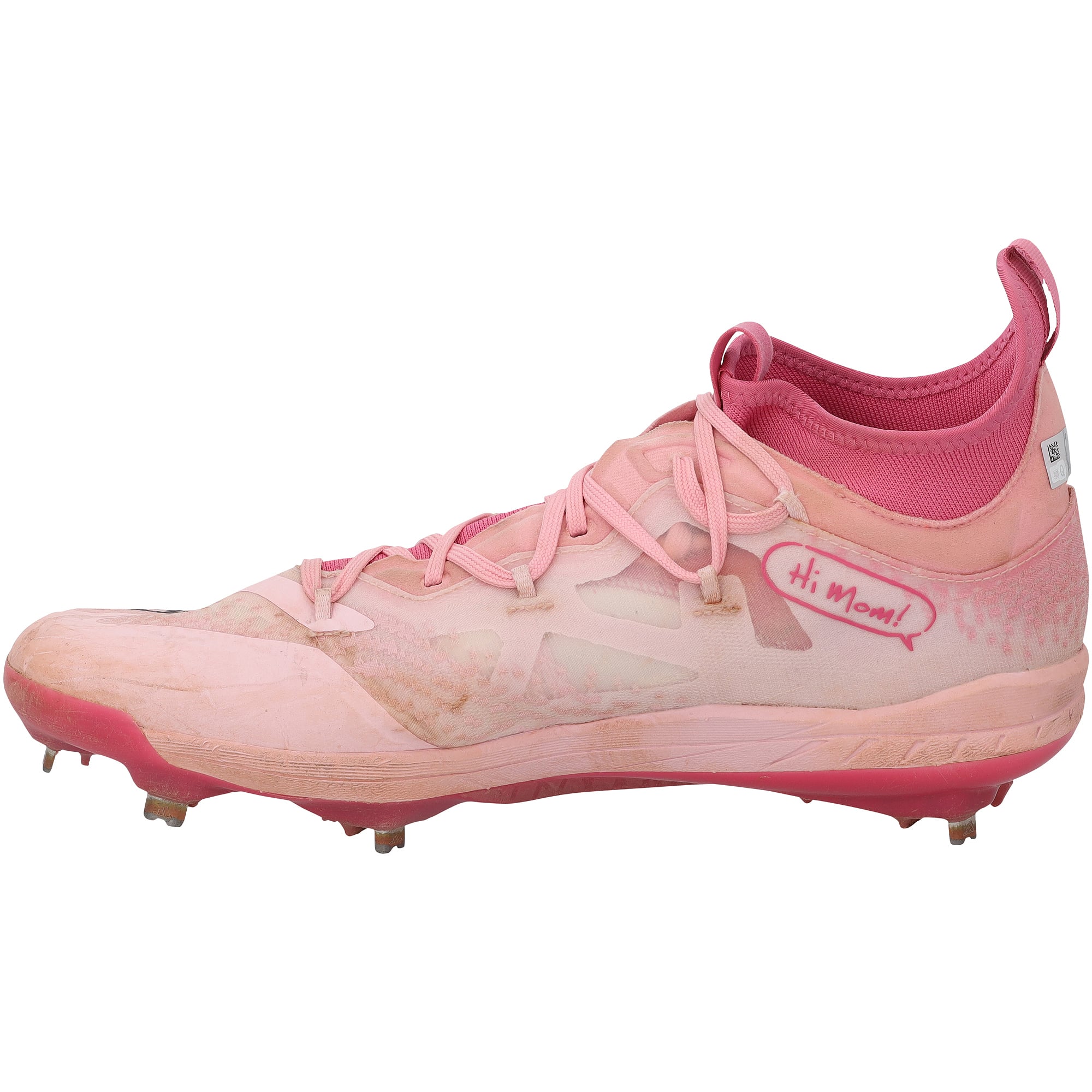 Crampons roses adidas portés en match par Jackson Holliday des Orioles de Baltimore lors de la saison 2025 de la MLB, authentifiés - NF70442528-29
