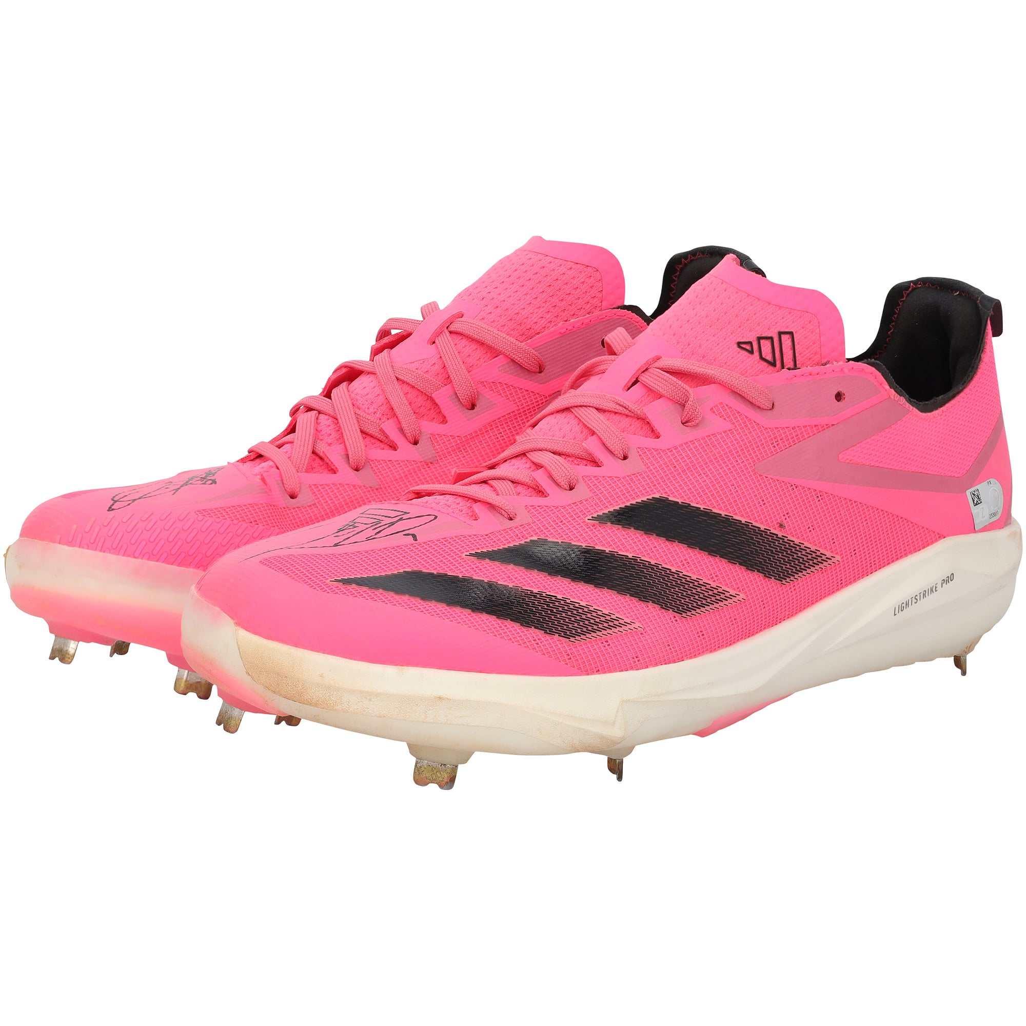 Jackson Holliday Baltimore Orioles Autographed Game-Used Pink adidas Cleats vs. Los Angeles Angels on May 11, 2025