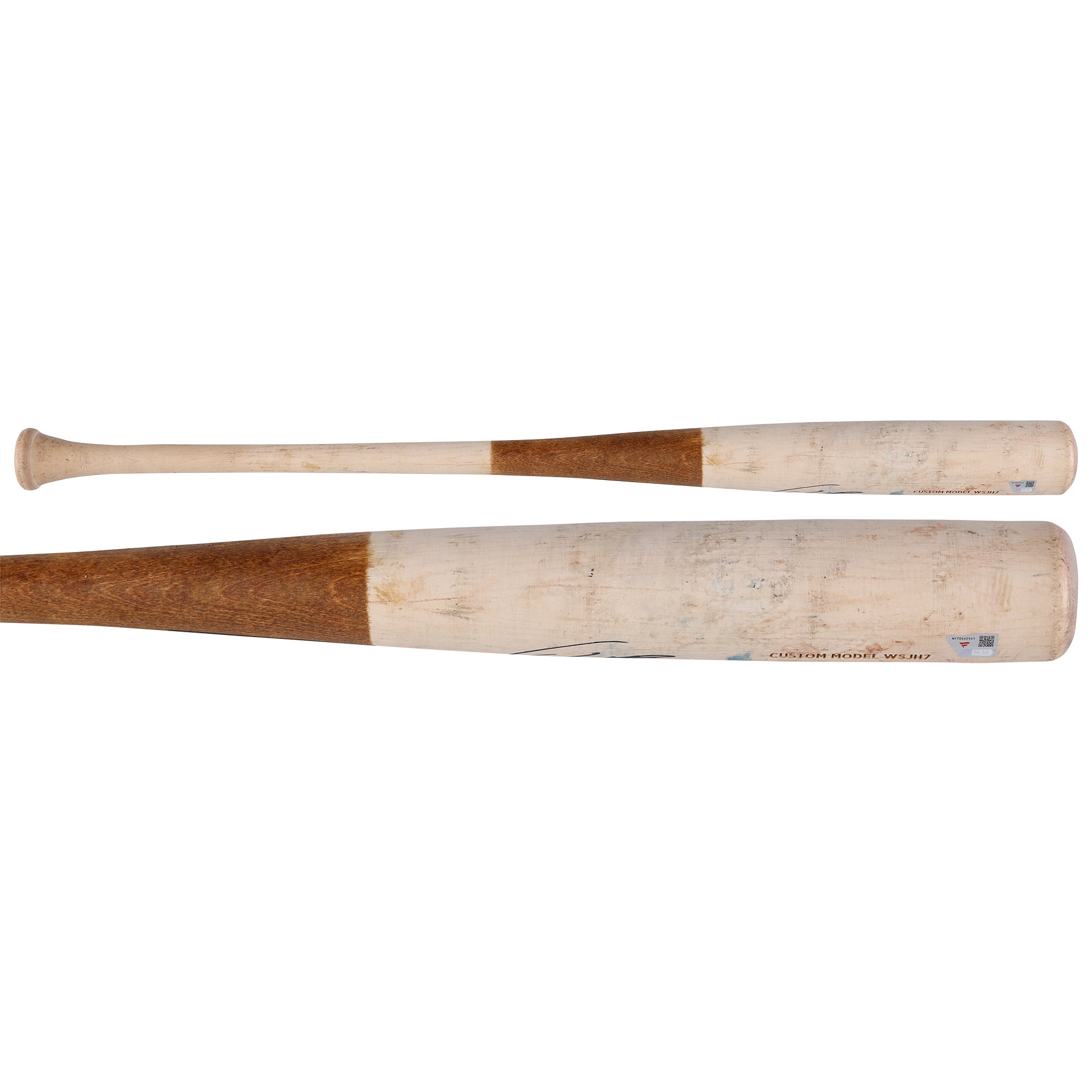 Jackson Holliday Baltimore Orioles Autographed Game-Used Tan Warstic Bat from the 2025 MLB Season - NF70442541