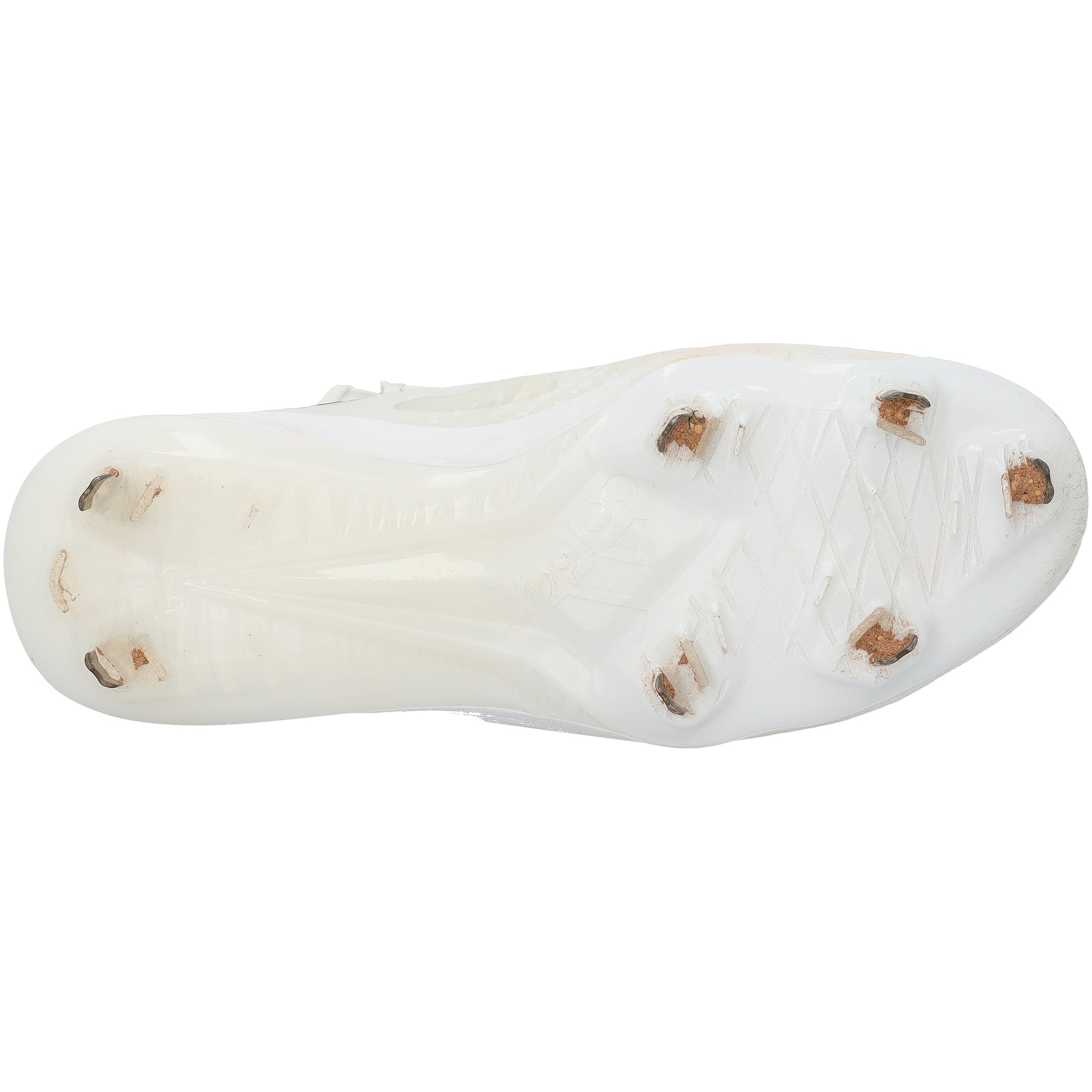 Crampons blancs adidas portés en match par Jackson Holliday des Orioles de Baltimore lors de la saison 2025 de la MLB, authentifiés - NF70442484-85