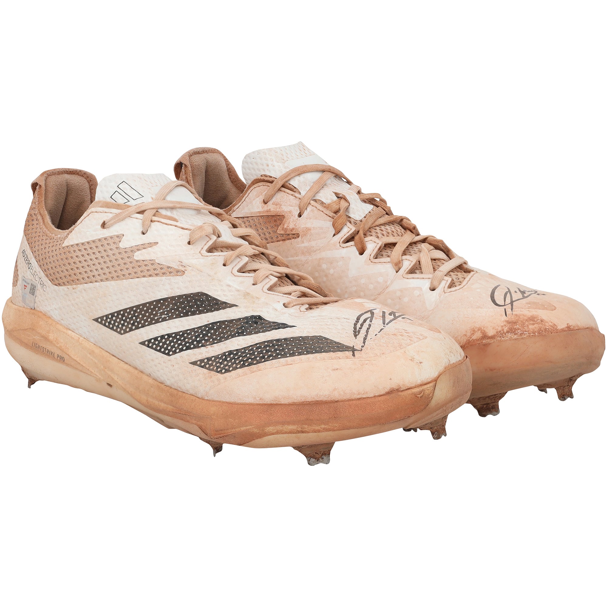 Jackson Holliday Baltimore Orioles Autographed Game-Used White adidas Cleats vs. Toronto Blue Jays on July 29, 2025 - Game Two of Doubleheader