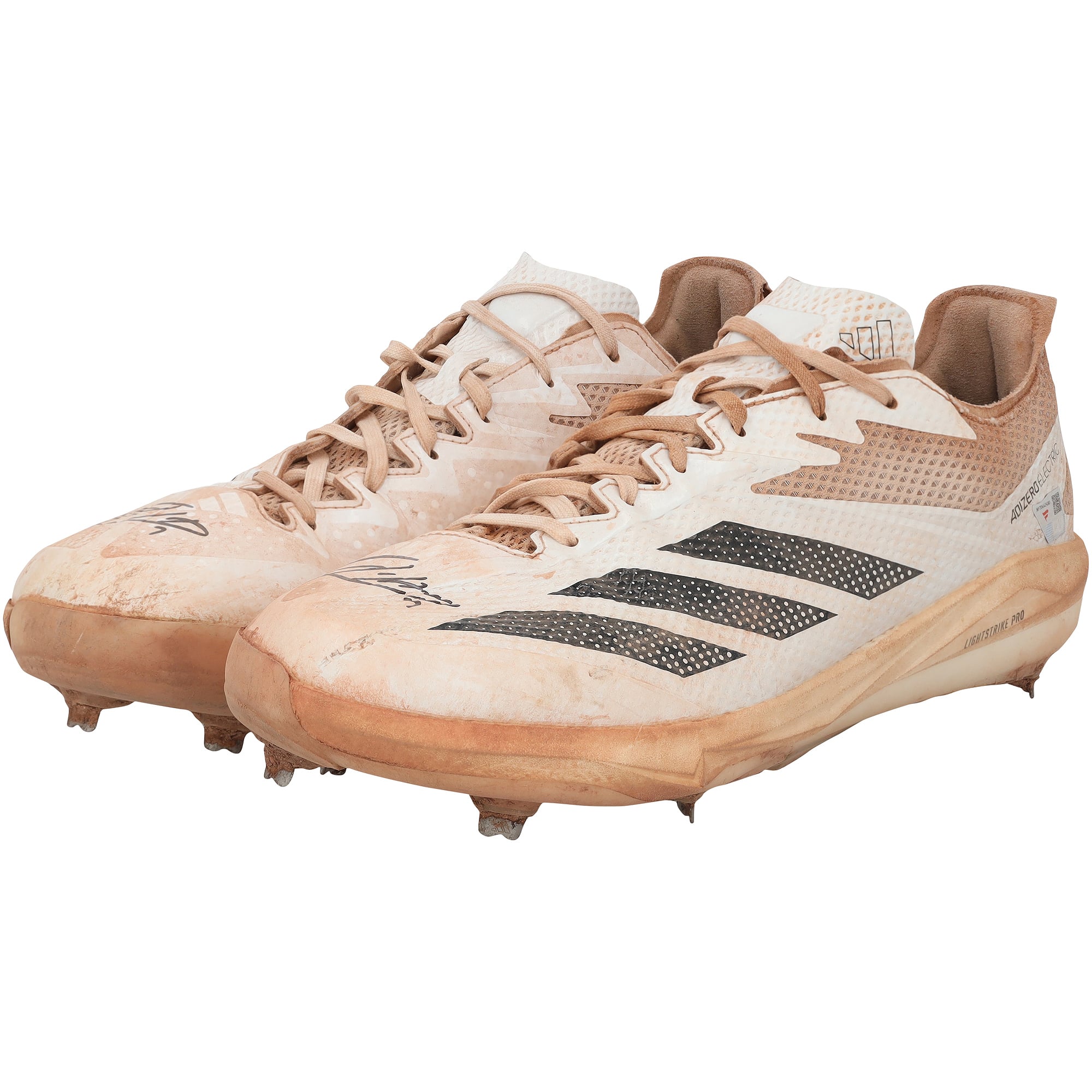 Jackson Holliday Baltimore Orioles Autographed Game-Used White adidas Cleats vs. Toronto Blue Jays on July 29, 2025 - Game Two of Doubleheader