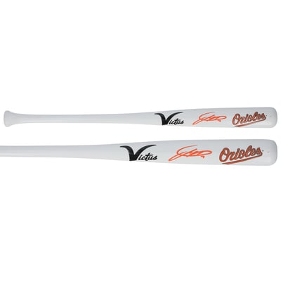 Jackson Holliday Baltimore Orioles Autographed Fanatics Authentic Victus Team ID Mini Bat